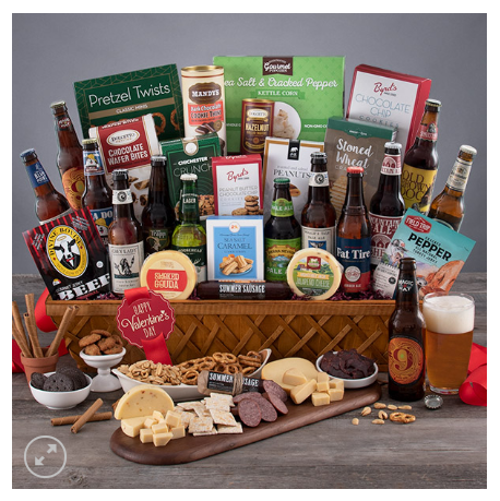Beer-themed gift baskets