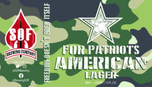 SOF Brewing For Patriots Lager