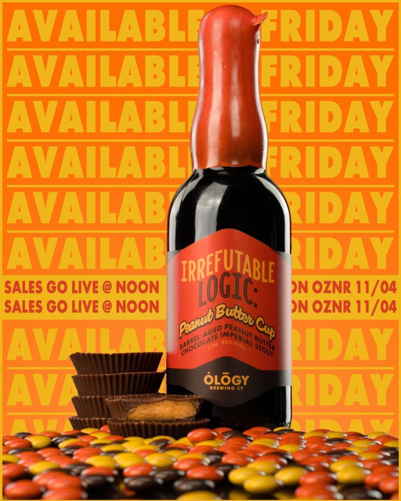 Ology Brewing Irrefutable Logic Imperial Stout with Peanut Butter aged in EH Taylor Barrels 