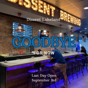 Dissent Brewing Company Lakeland