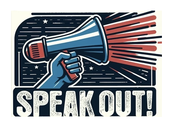 Speak out Shirts and Such logo